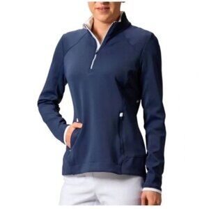 NWT Zero Restriction Sofia Z500 Athletic Pullover in Storm / White, Size Large